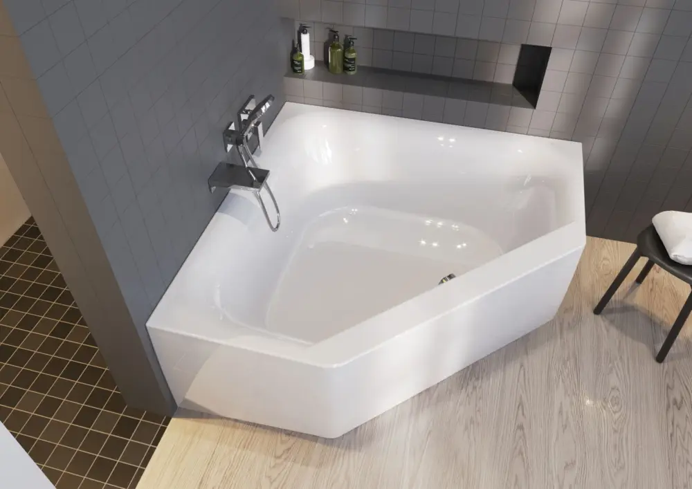 Direkt Vom Hersteller Riho Austin Plug & Play Rechteckbadewanne 1450 x 1450 mm - Weiß Glänzend