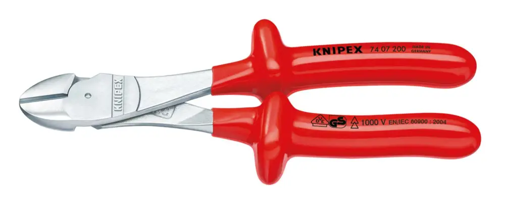Knipex Kraft-Seitenschneider VDE 200 mm tauchisoliert Meistverkauft