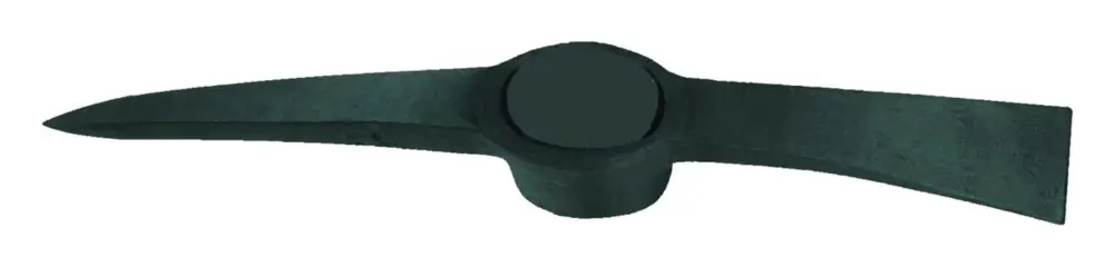 Idealspaten Kreuzhacke Stahl schwarz lackiert 3,5 kg Markenprodukt