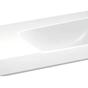 Geberit Xeno² Waschtisch Ablagefläche links ohne Hahnloch ohne Überlauf 900 mm x 480 mm - Weiß KeraTect Neu Im Sortiment