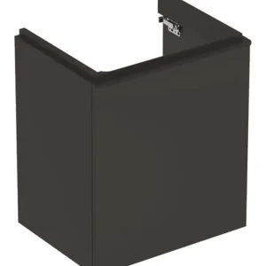 Solange Der Vorrat Reicht Geberit Smyle Square Waschtischunterschrank Türanschlag links 536 mm x 433 mm x 617 mm - Lava matt