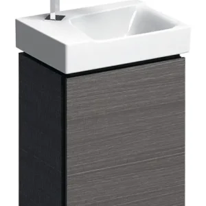 Sichere Zahlung Geberit Xeno² Waschbeckenunterschrank mit 1 Tür Türanschlag rechts / links 380 mm x 265 mm x 525 mm - Sculturagrau
