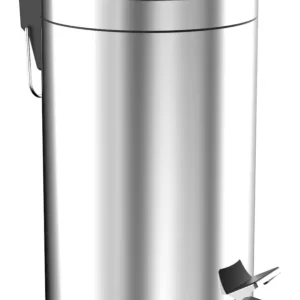 Top-Preis Emco system 2 Abfallbehälter Standmodell rund mit Deckel Fußtritt gerade 5 l - Edelstahl