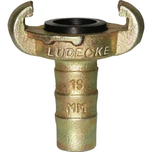 Lüdecke Klauen-Schlauchkupplung DIN 3489, Temperguss, Tülle 10 mm, 3/8" Neuheit