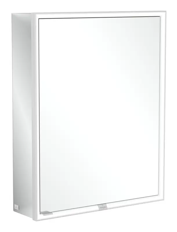 Villeroy & Boch My View Now Vorbau-Spiegelschrank 1 Tür Anschlag rechts mit Beleuchtung (2x LED) 600 x 750 x 168 mm Markenprodukt