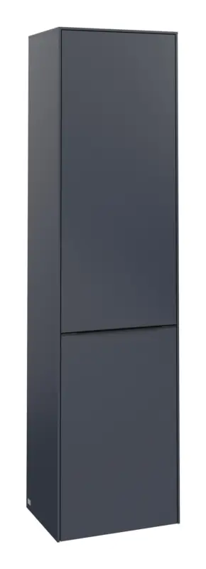 Villeroy & Boch Subway 3.0 Hochschrank 1 Tür 1 Wäscheklappe Anschlag links 450 x 346 x 1710 mm - Marine Blue / Volcano Black Knallerangebot