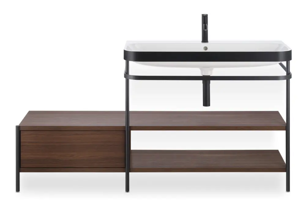 Duravit Serie C.1 Einhebel-Waschtischmischer Ausladung 113 mm ohne Zugstangen-Ablaufgarnitur - Schwarz Matt Begrenztes Angebot