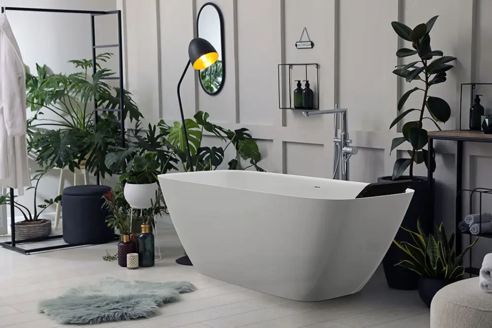 Online Kaufen Hoesch LaSenia Freistehende Badewanne 1700 x 750 mm - Weiß matt