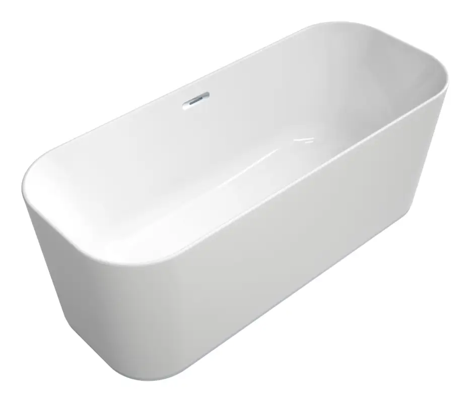 Villeroy & Boch Finion Freistehende Badewanne mit Design-Ring und Emotion-Funktion 1700 x 700 mm - Weiß Alpin / Chrom Finale Aktion