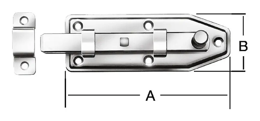 Sonderaktion Vormann Fensterriegel gerade verzinkt 80 x 30 mm Nr. 102080Z