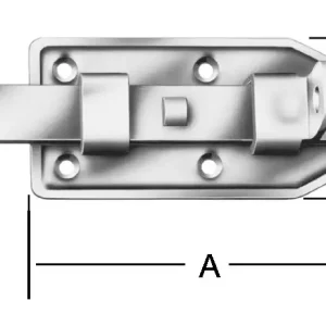 Finale Aktion Vormann Türschlossriegel verzinkt 140 x 50 mm Nr. 105140Z