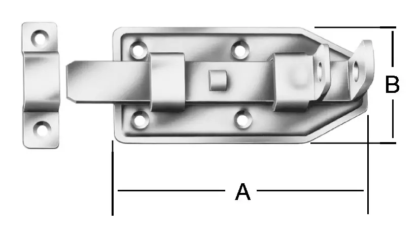 Vormann Türschlossriegel verzinkt 160 x 55 mm Nr. 105160Z Bestseller