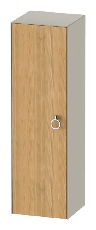 Duravit White Tulip Halbhochschrank mit 1 Tür Anschlag links mit Griff 400 x 360 x 1320 mm - Eiche Natur Matt / Taupe Seidenmatt Sofort Bestellen