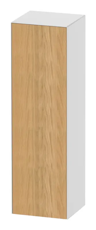 Nur Heute Duravit White Tulip Halbhochschrank mit 1 Tür Anschlag rechts 400 x 360 x 1320 mm - Eiche Natur Matt / Weiß Hochglanz