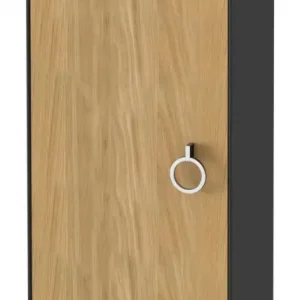 Direkt Vom Hersteller Duravit White Tulip Halbhochschrank mit 1 Tür Anschlag links mit Griff 400 x 240 x 880 mm - Eiche Natur Matt / Graphit Hochglanz