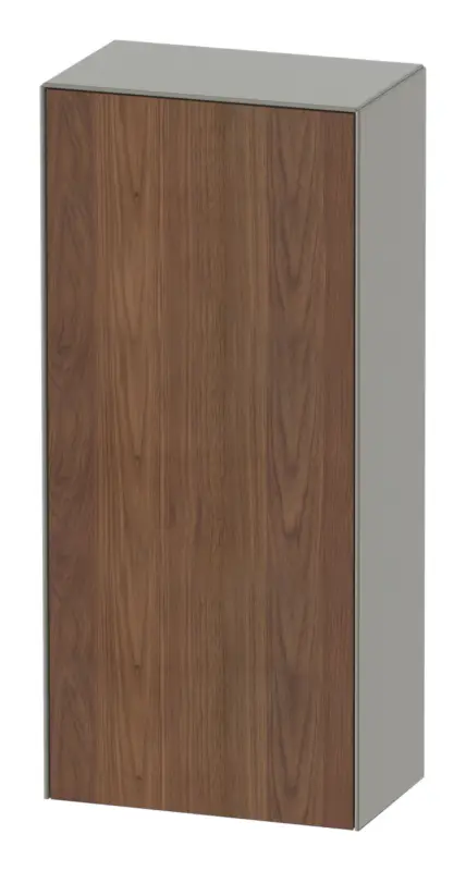 Aktuell Duravit White Tulip Halbhochschrank mit 1 Tür Anschlag rechts 400 x 240 x 880 mm - Amerik. Nussbaum Matt / Steingrau Seidenmatt Lack