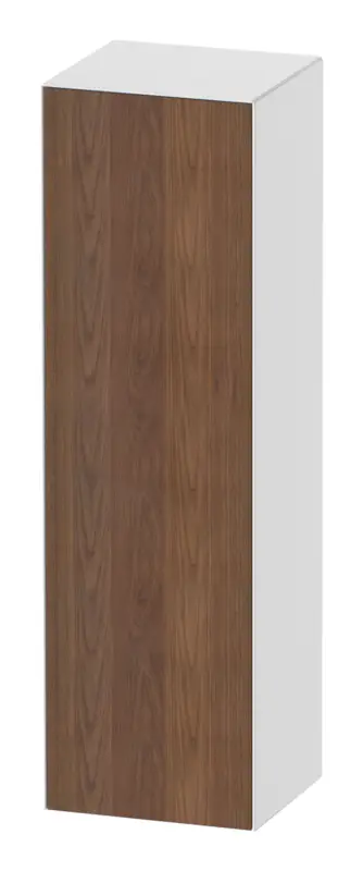 Kracherpreis Duravit White Tulip Halbhochschrank mit 1 Tür Anschlag rechts 400 x 360 x 1320 mm - Amerik. Nussbaum Matt / Weiß Hochglanz