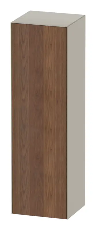 Duravit White Tulip Halbhochschrank mit 1 Tür Anschlag links 400 x 360 x 1320 mm - Amerik. Nussbaum Matt / Taupe Seidenmatt Lack Markenprodukt