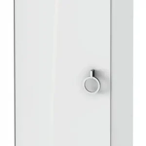 Abverkauf Duravit White Tulip Halbhochschrank mit 1 Tür Anschlag links mit Griff 400 x 240 x 880 mm - Weiß Hochglanz Lack