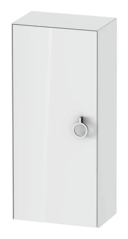 Abverkauf Duravit White Tulip Halbhochschrank mit 1 Tür Anschlag links mit Griff 400 x 240 x 880 mm - Weiß Hochglanz Lack