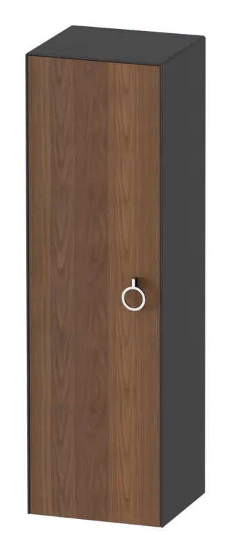 Nur Für Kurze Zeit Duravit White Tulip Halbhochschrank mit 1 Tür Anschlag links mit Griff 400 x 360 x 1320 mm - Amerik. Nussbaum Matt / Graphit Hochglanz