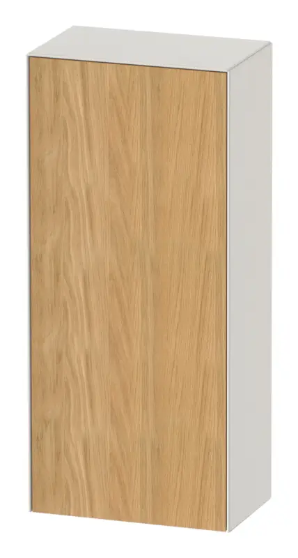 Duravit White Tulip Halbhochschrank mit 1 Tür Anschlag rechts 400 x 240 x 880 mm - Eiche Natur Matt / Nordic Weiß Seidenmatt Lack Bestpreis