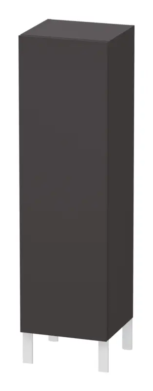 Aktuell Duravit L-Cube Halbhochschrank mit 1 Tür Anschlag rechts 400 x 1320 x 363 mm - Graphit Supermatt