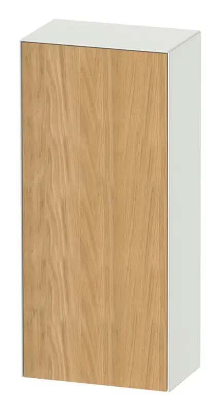 Sofort Bestellen Duravit White Tulip Halbhochschrank mit 1 Tür Anschlag rechts 400 x 240 x 880 mm - Eiche Natur Matt / Weiß Seidenmatt Lack