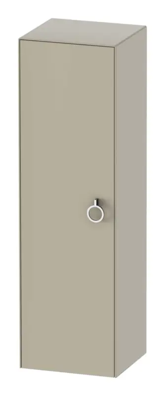 Duravit White Tulip Halbhochschrank mit 1 Tür Anschlag links mit Griff 400 x 360 x 1320 mm - Taupe Seidenmatt Lack Finale Aktion
