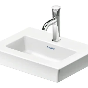Duravit White Tulip Handwaschbecken mit Hahnloch ohne Überlauf 450 x 330 mm - Weiß Hochglanz Begrenztes Angebot