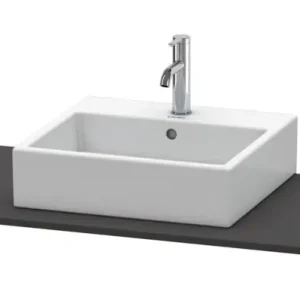 Duravit XSquare Konsole mit einem Ausschnitt mittig 1400 x 550 mm - Graphit Supermatt Online Kaufen