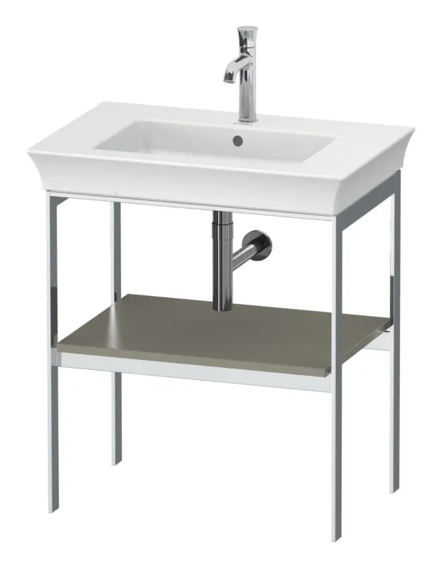 Duravit White Tulip Metallkonsole für 236375 - Steingrau Seidenmatt Lack Neue Ware