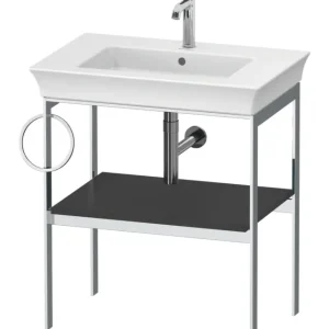 Aktuell Duravit White Tulip Metallkonsole für 236375 Handtuchhalter links - Graphit Seidenmatt Lack