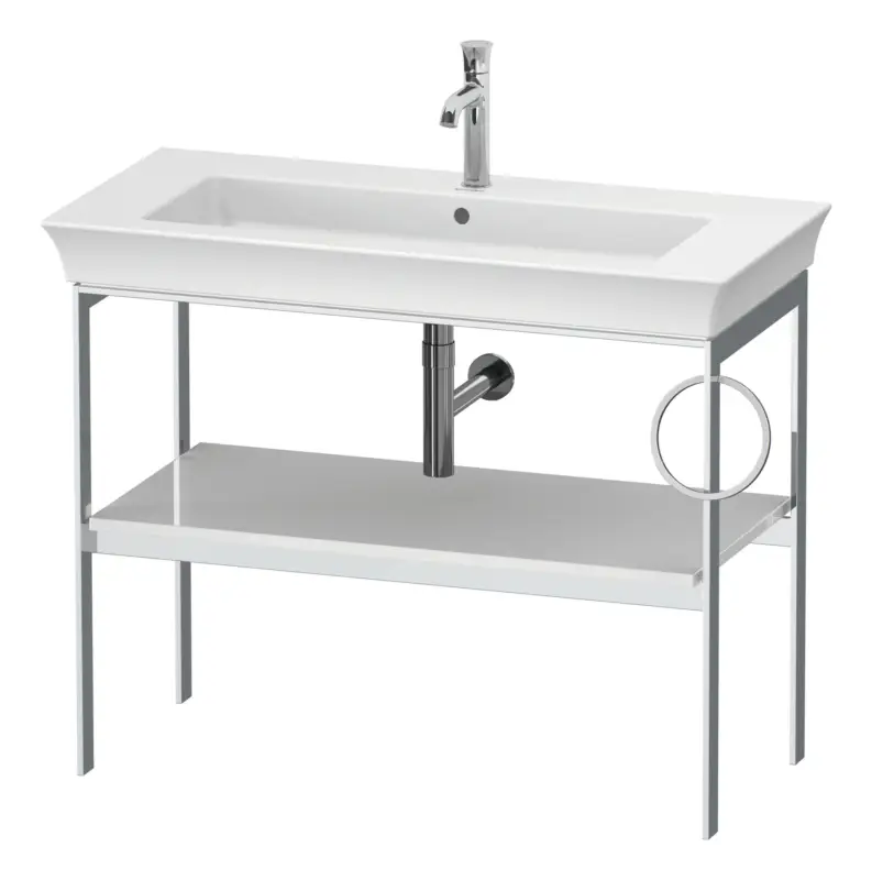 Duravit White Tulip Metallkonsole für 236310 Handtuchhalter rechts - Weiß Hochglanz Highlight
