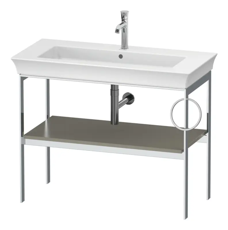 Duravit White Tulip Metallkonsole für 236310 Handtuchhalter rechts - Steingrau Seidenmatt Lack Finale Aktion