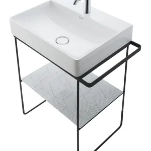 Aktuell Duravit DuraSquare Metallkonsole für 2353500041 bodenstehend - Schwarz Matt