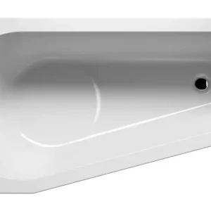 Riho Delta Raumsparbadewanne rechts 1600 x 800 mm - Weiß Glänzend Preis Gesenkt