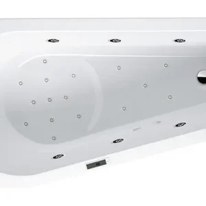 Riho Delta Bliss Raumspar-Whirlpool Technik rechts 1600 x 800 mm - Weiß Glänzend Abverkauf
