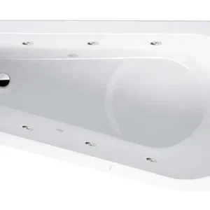 Riho Delta Flow Raumspar-Whirlpool Technik links 1600 x 800 mm - Weiß Glänzend Preisknaller