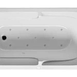 Must-Have Riho Future Air Rechteck-Whirlpool Technik links 1700 x 750 mm - Weiß Glänzend