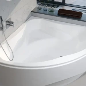 Garantierte Lieferung Riho Neo Eckbadewanne 1500 x 1500 mm - Weiß Glänzend