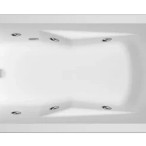 Ausverkauf Riho Lazy Flow Rechteck-Whirlpool Technik links Überlauf am Fußende 1800 x 800 mm - Weiß Glänzend