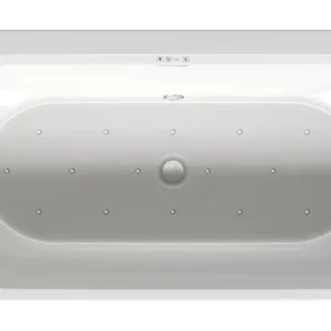 Jetzt Kaufen Riho Desire Corner Vorwandbadewanne rechts LED-Beleuchtung Sparkle Mood 1840 x 840 mm - Weiß Seidenmatt