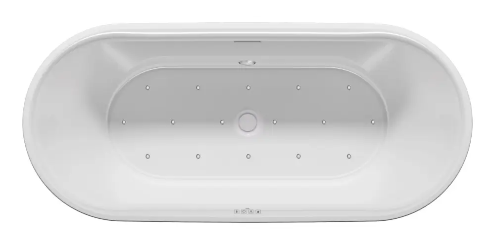 Riho Modesty Freistehende Badewanne Sparkle Mood mit Füllfunktion 1700 x 760 mm - Weiß Glänzend Jetzt Kaufen