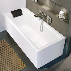 Begrenztes Angebot Riho Still Square Plug & Play Rechteckbadewanne rechts 1800 x 1110 mm - Weiß Glänzend