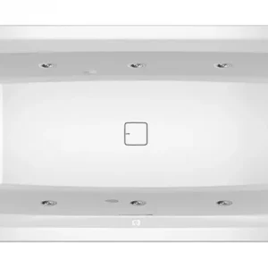 Bestpreis Riho Still Square Flow Rechteck-Whirlpool Technik links LED rechts 1800 x 800 mm - Weiß Glänzend