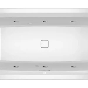Angebot Riho Still Square Flow Rechteck-Whirlpool Technik rechts LED rechts 1800 x 800 mm - Weiß Glänzend