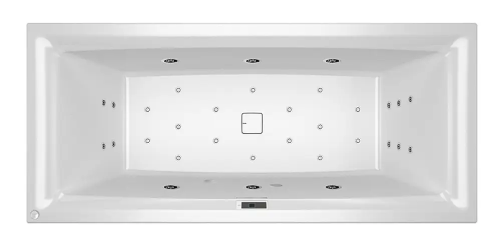 Beliebt Riho Still Square Bliss Rechteck-Whirlpool Technik links LED links/rechts mit Füllfunktion 1700 x 750 mm - Weiß Glänzend