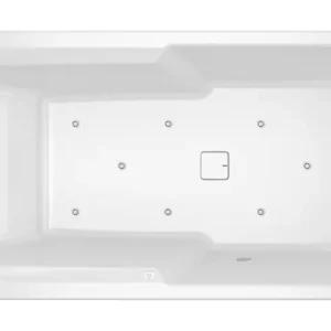 Ausverkauf Riho Still Shower Air Raumspar-Whirlpool Technik rechts mit Füllfunktion 1800 x 800 mm - Weiß Glänzend