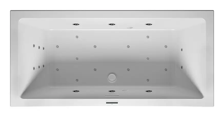 Riho Rethink Cubic Joy Rechteck-Whirlpool Technik links 1800 x 900 mm - Weiß Glänzend Direkt Vom Hersteller
